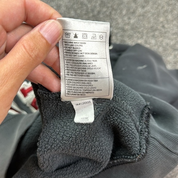 Vintage Nike Spellout Black Hooded Sweatshirt Size Large 90s Grunge - Picture 9 of 12